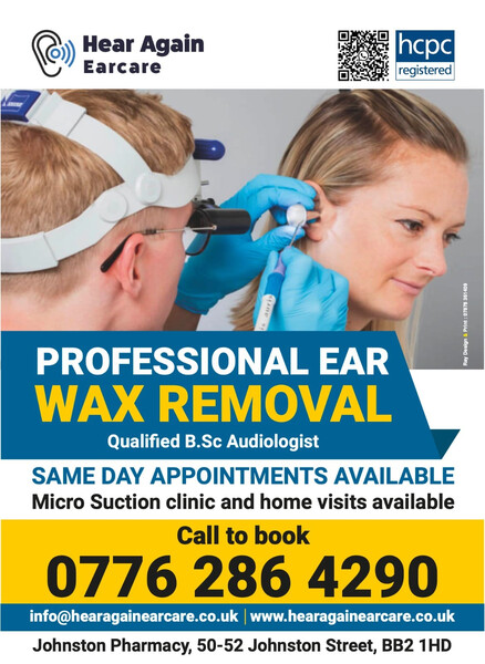HearAgain Earcare - ear wax removal