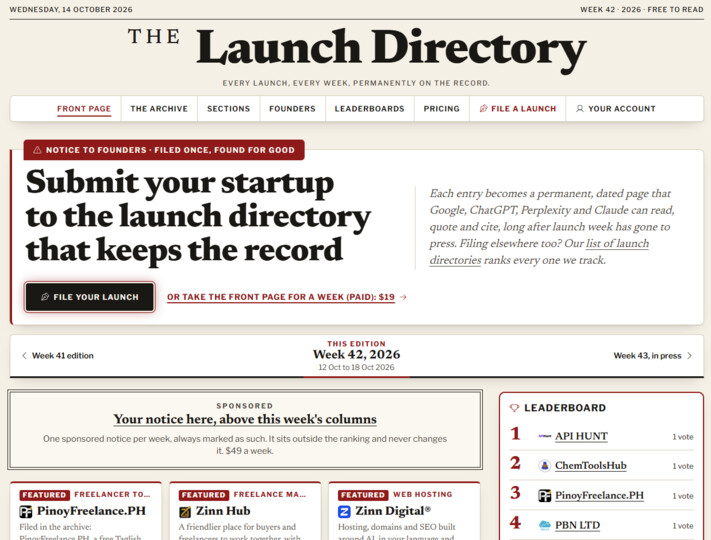 The Launch Directory